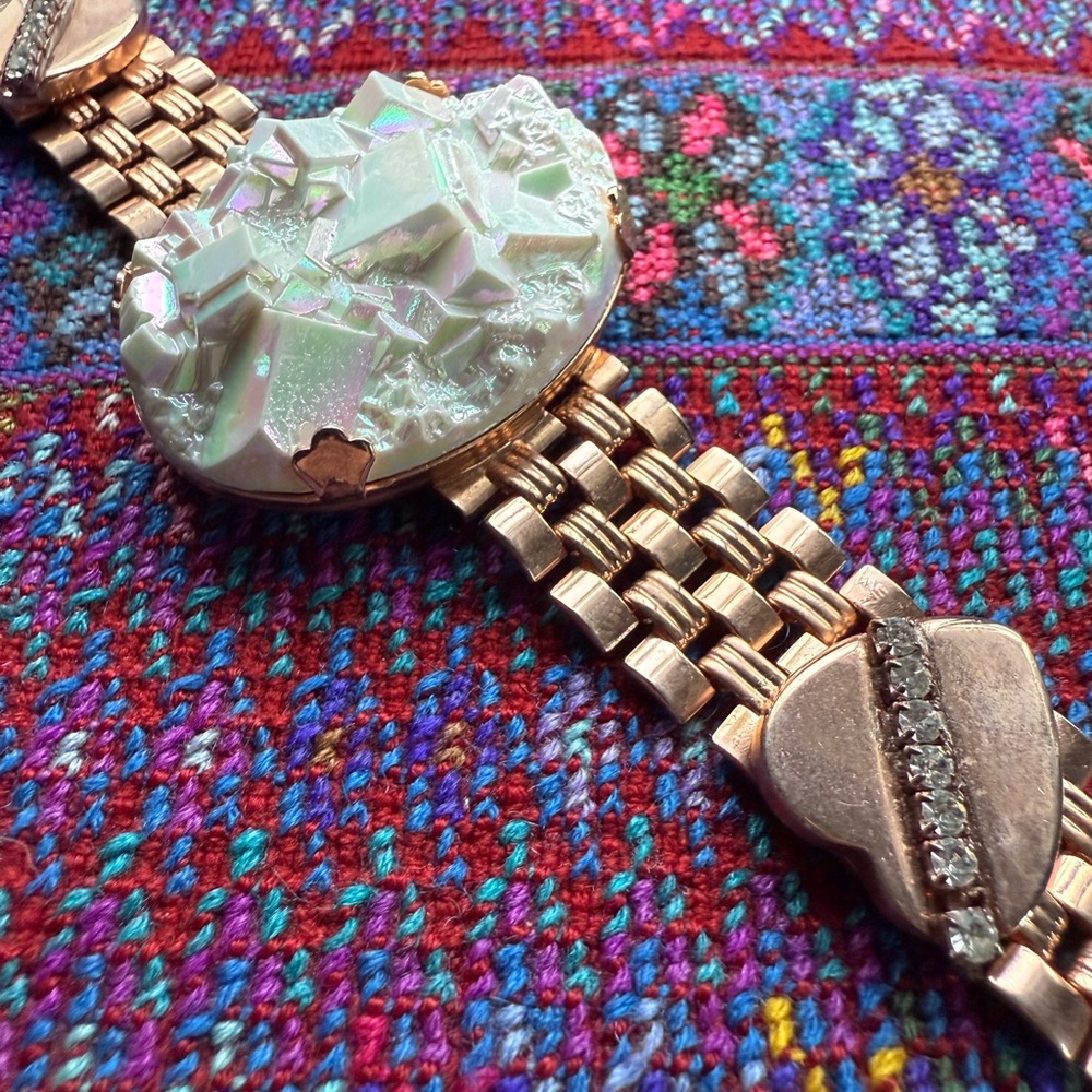 Iridescent Stone Statement Bracelet - image 2